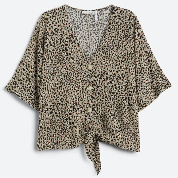 Elayne Tie Front Top - Picture 1 of 2